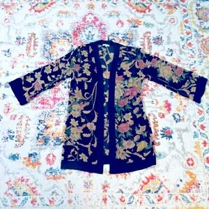 Willow & Clay Floral Burn Out Kimono Robe Size L/XL